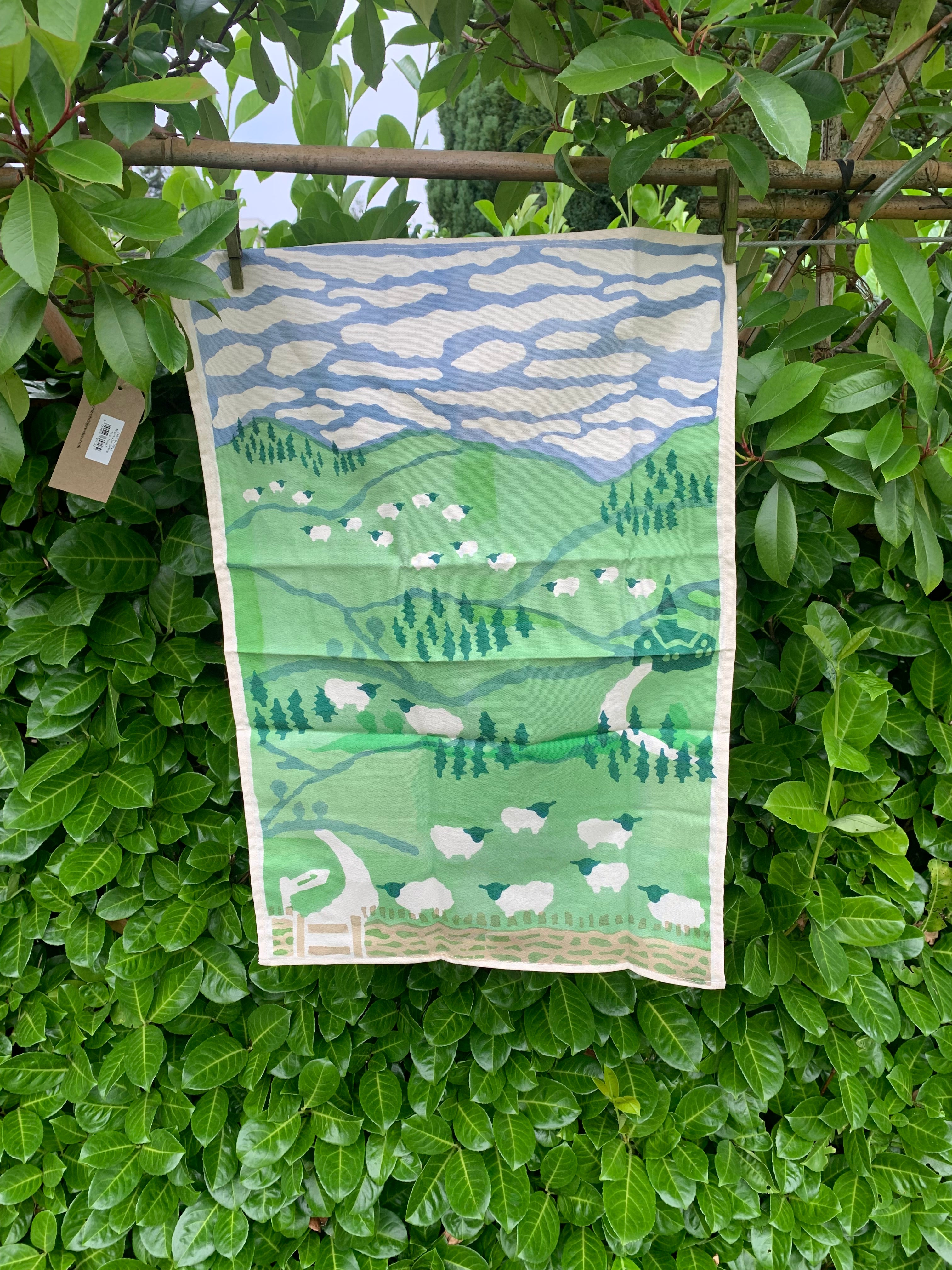 Tea Towel Mountain Sheep