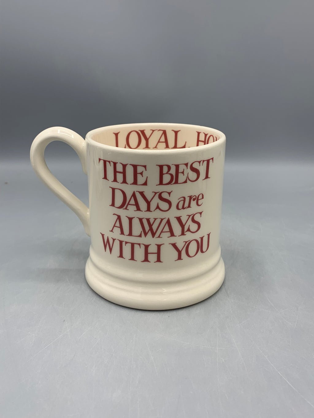 1/2 Pint Mug Pink Toast My Brilliant Friend