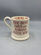 1/2 Pint Mug Pink Toast My Brilliant Friend