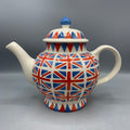 4 Mug Teapot Union Jack B Keus, Top