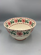 Large old bowl Pink Carnation