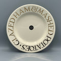 10 1/2 Inch Plate Gold Toast