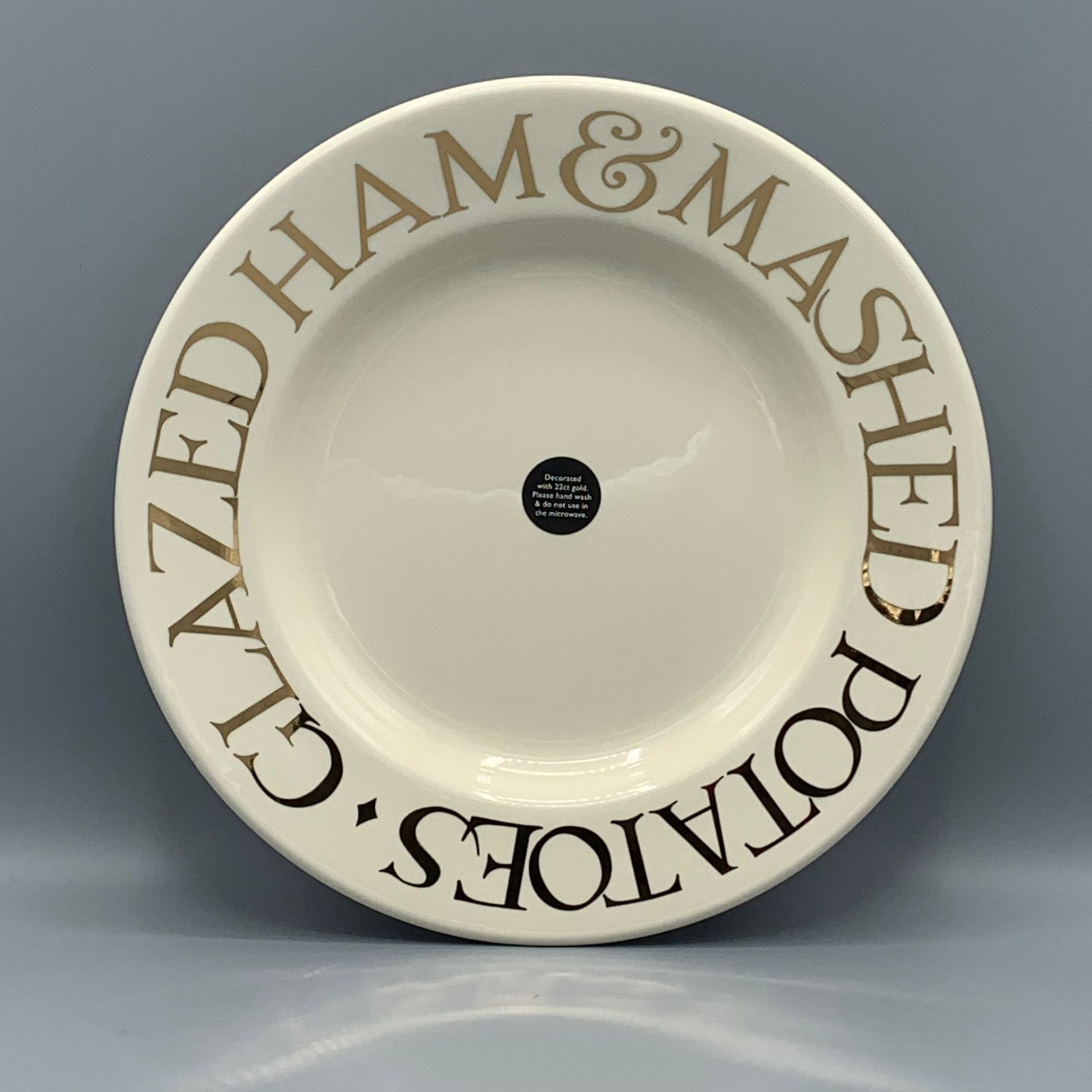 10 1/2 Inch Plate Gold Toast B Choice