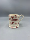 1/2 Pint Mug Pink Hearts Mummy