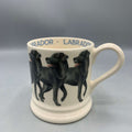 1/2 Pint Mug Black Labrador B Keus