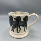 1/2 Pint Mug Black Labrador B Keus