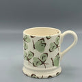 1/2 Pint Mug Green Cabbage White Butterfly