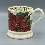 1/2 Pint Mug Poinsettia