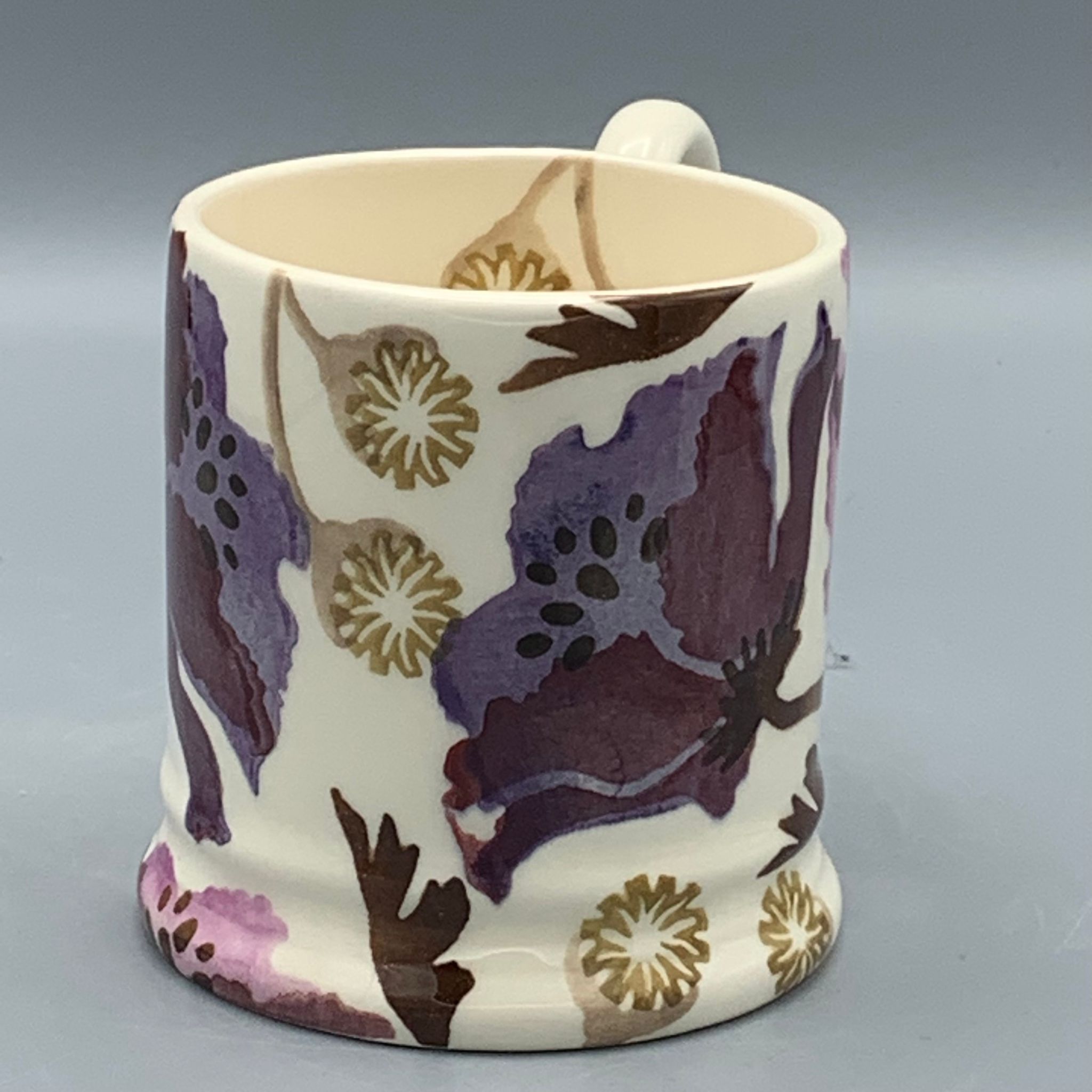 1/2 Pint Mug Purple Poppy