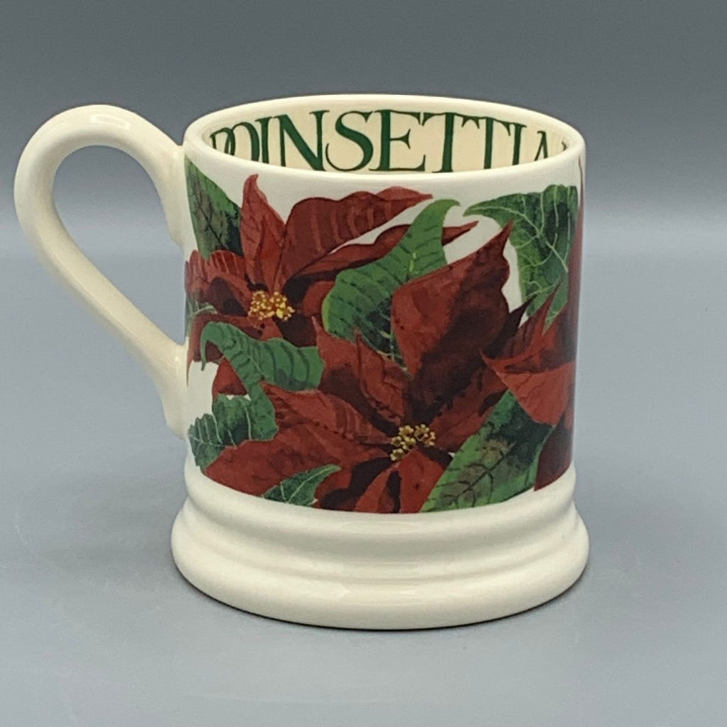 1/2 Pint Mug Poinsettia