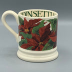 1/2 Pint Mug Poinsettia