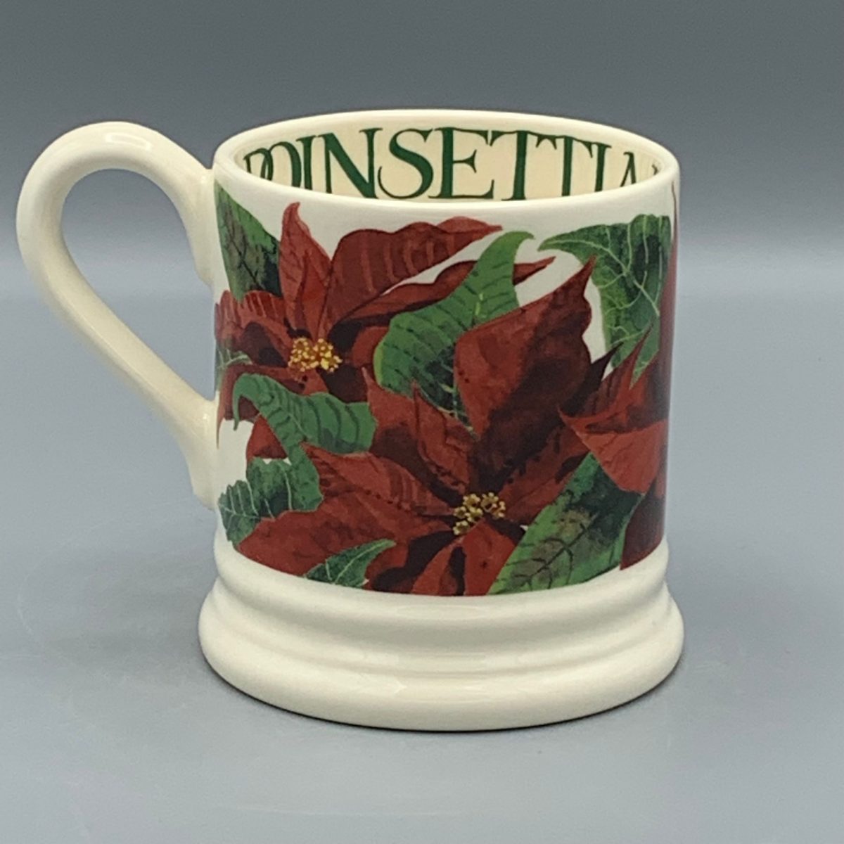 1/2 Pint Mug Poinsettia