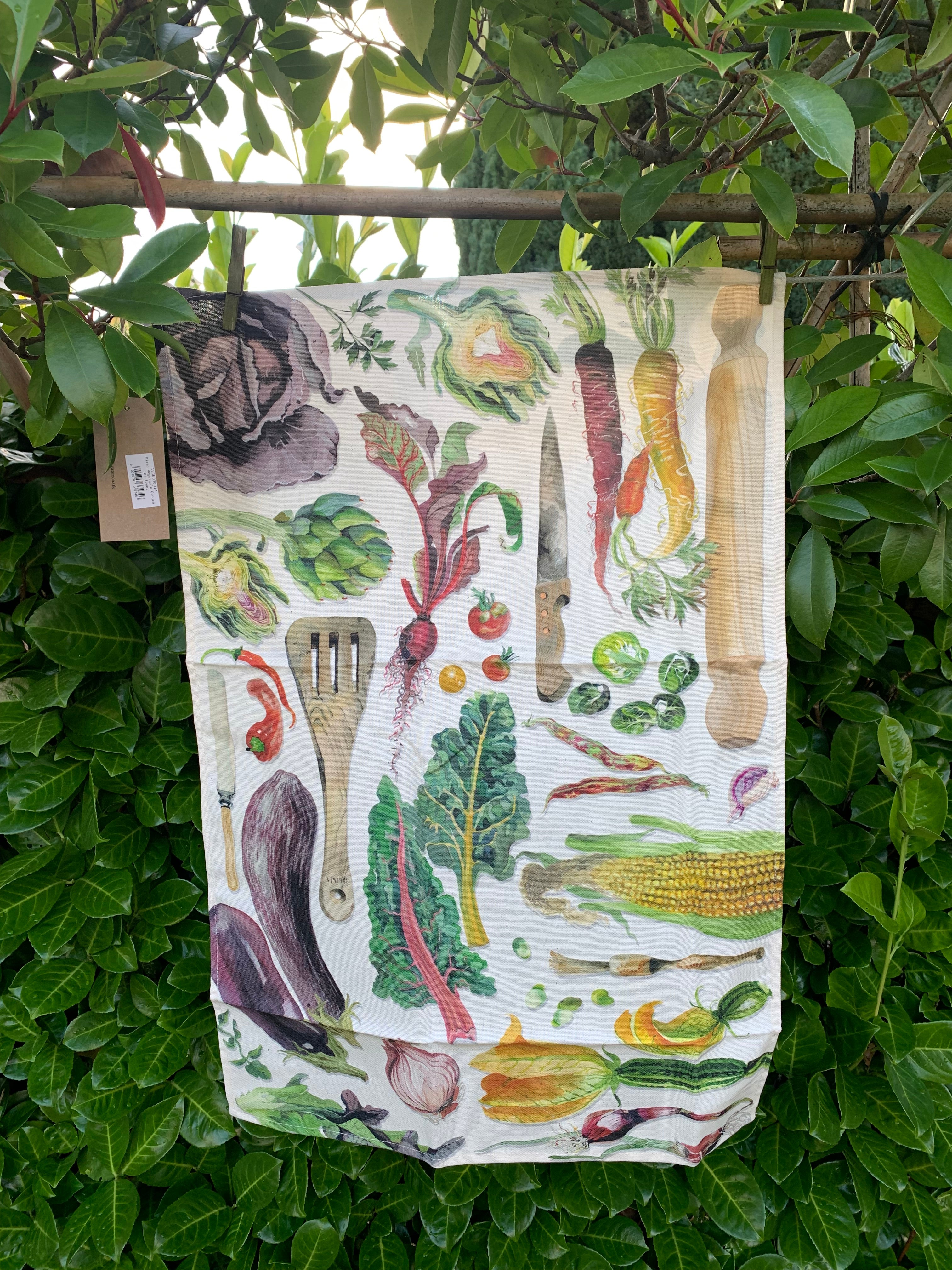 Tea Towel Vegetable Garden