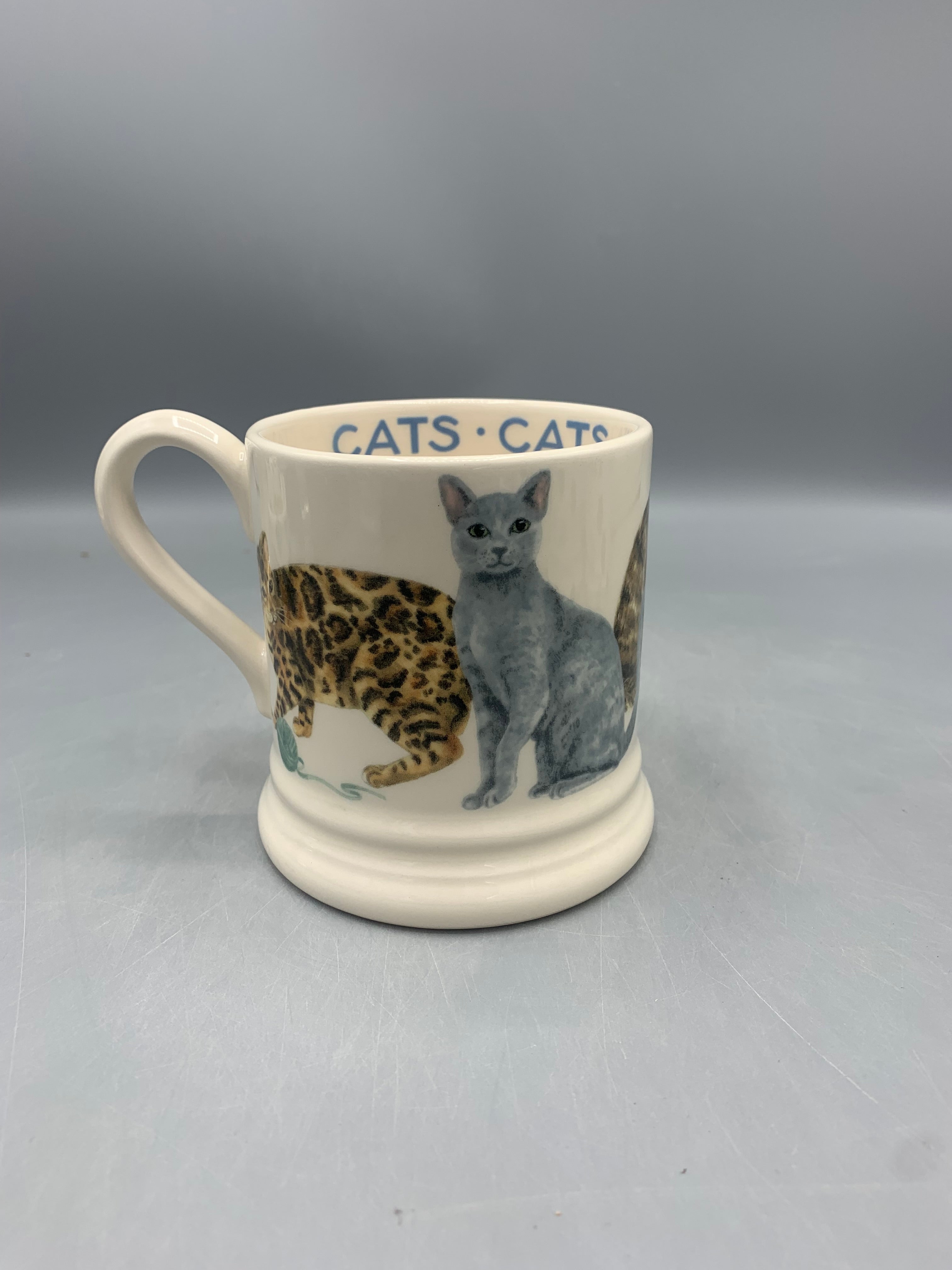 1/2 Pint Mug Cats All Over
