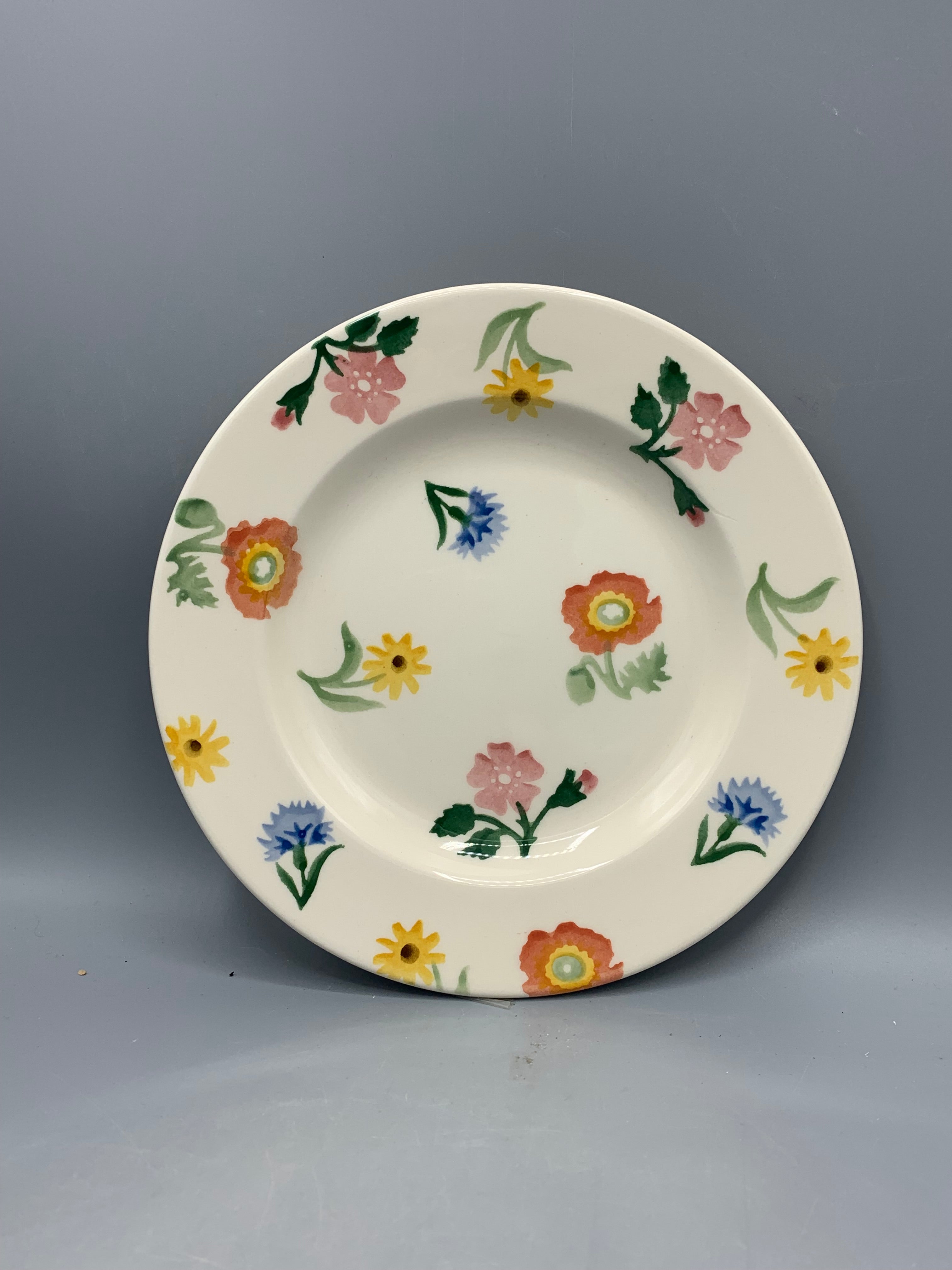 6 1/2 Inch Plate Poppies & Pinks