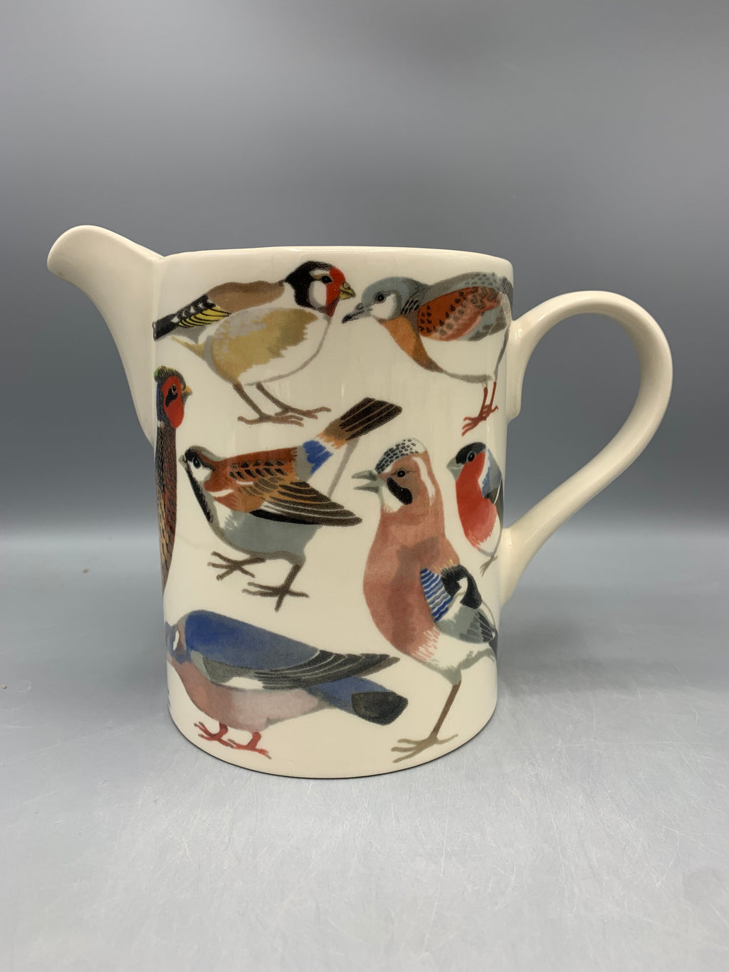 Large Straight Jug British Birds