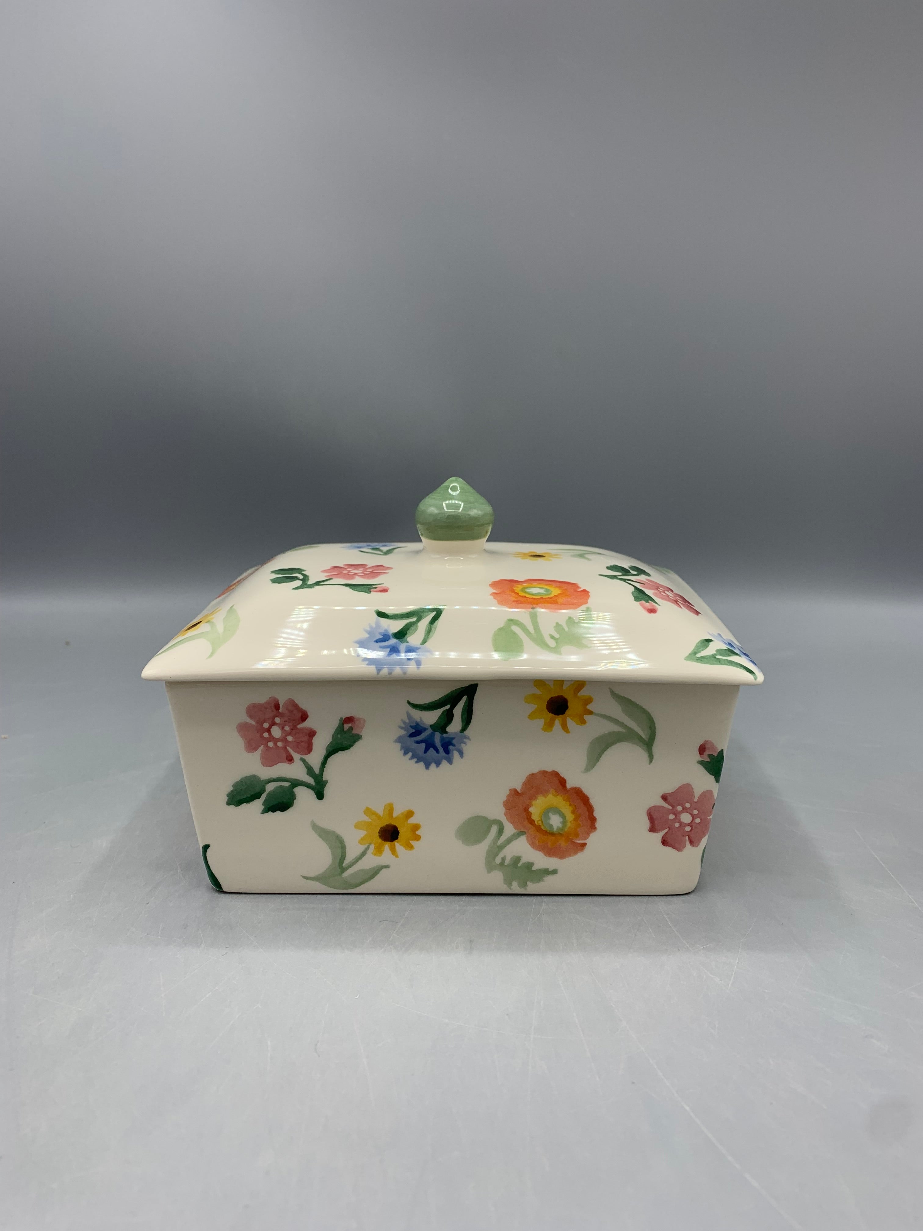 Small Butterdish Poppies & Pinks B keus