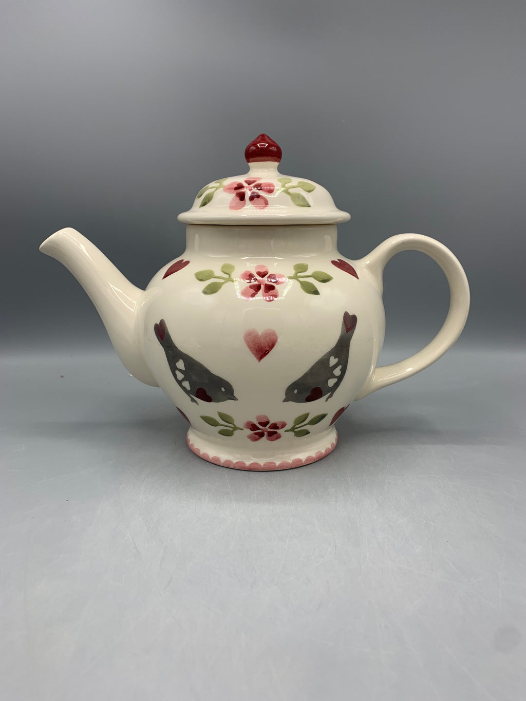 3 Mug Teapot Lovebirds B Keus