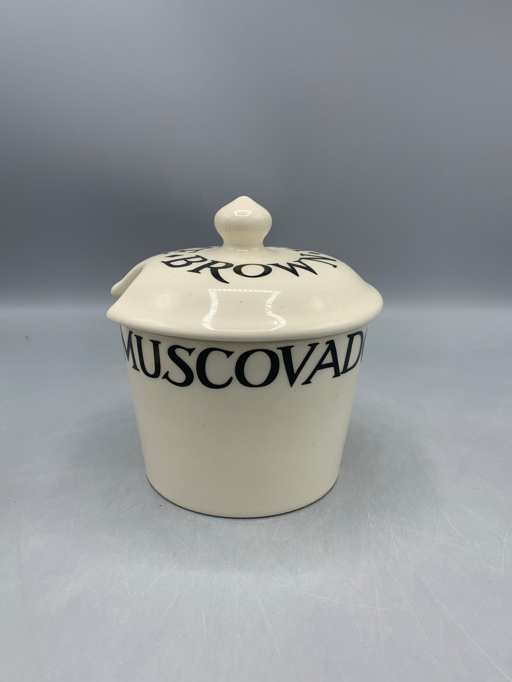 Large Sugar Pot Black Toast B Keus