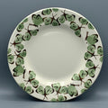 8 1/2 Inch Plate Green Cabbage White Butterfly