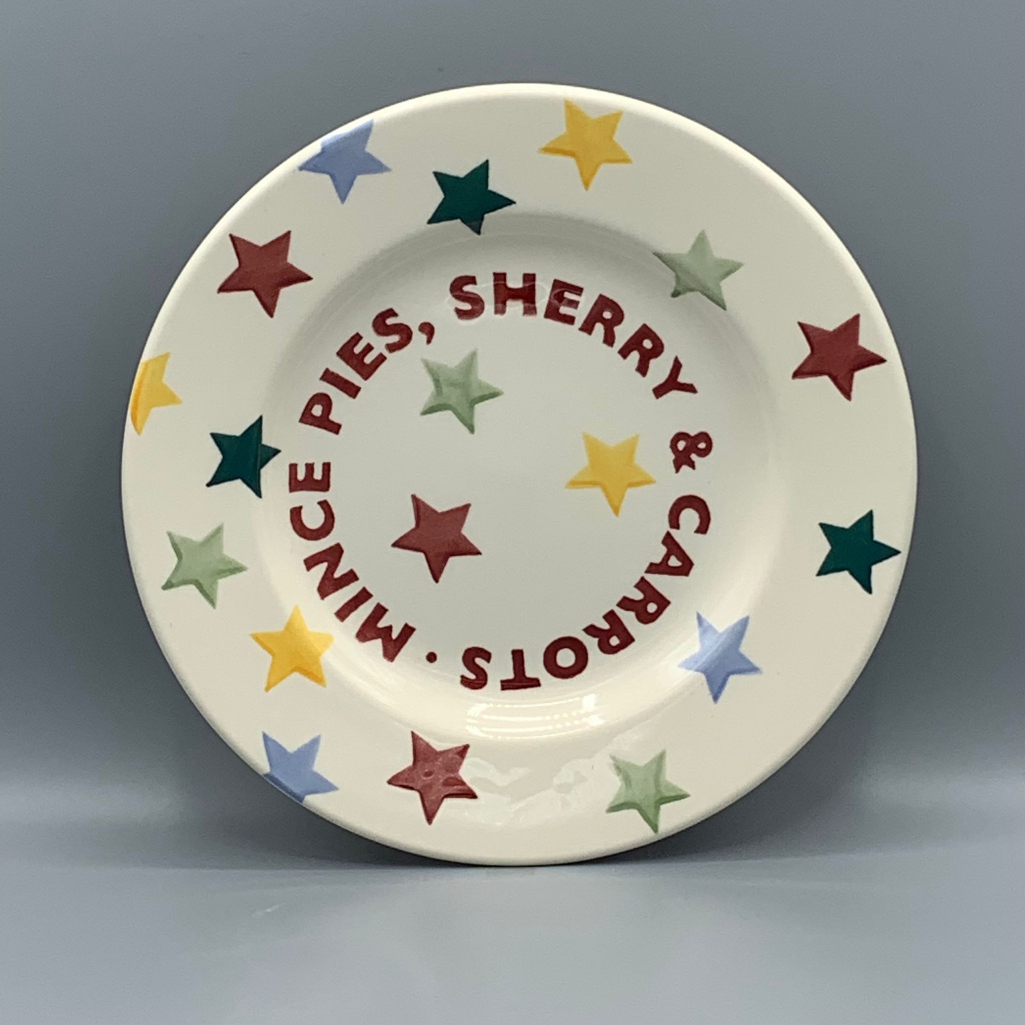 8 1/2 Inch Plate Polka Star Mince Pies