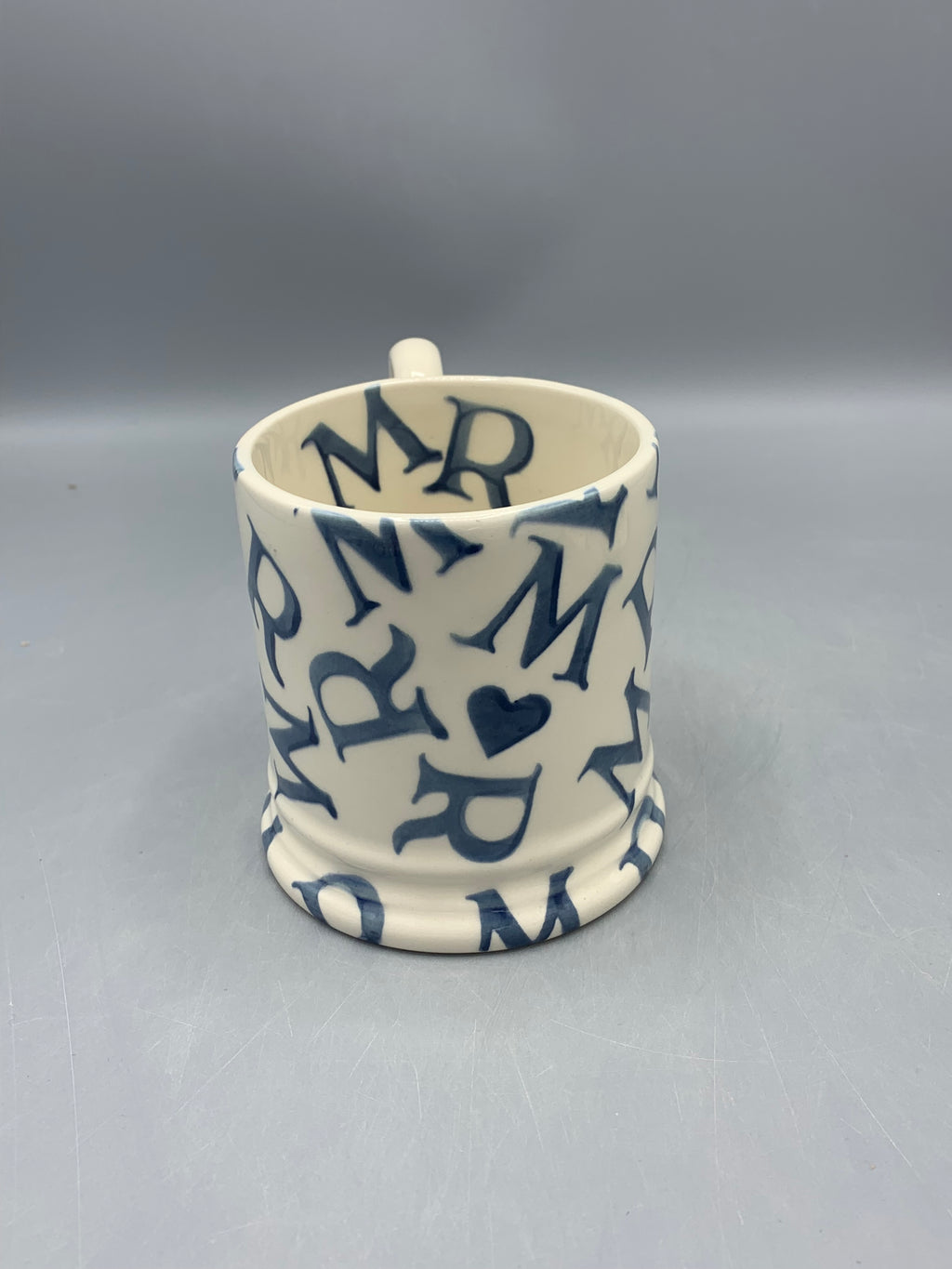 1/2 Pint Mug M.R Blue