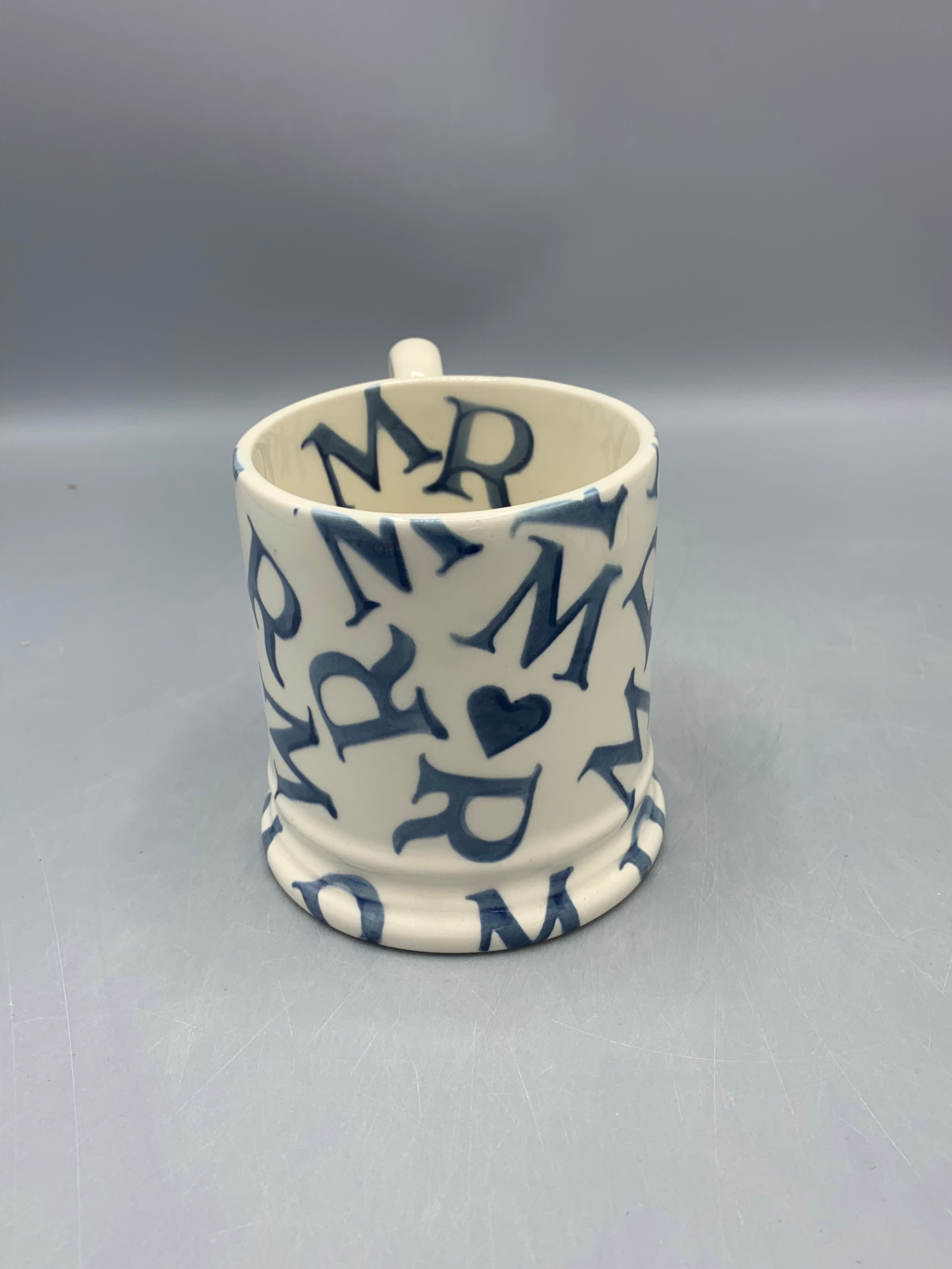 1/2 Pint Mug M.R Blue