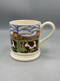 1/2 Pint Mug Autumn Cow