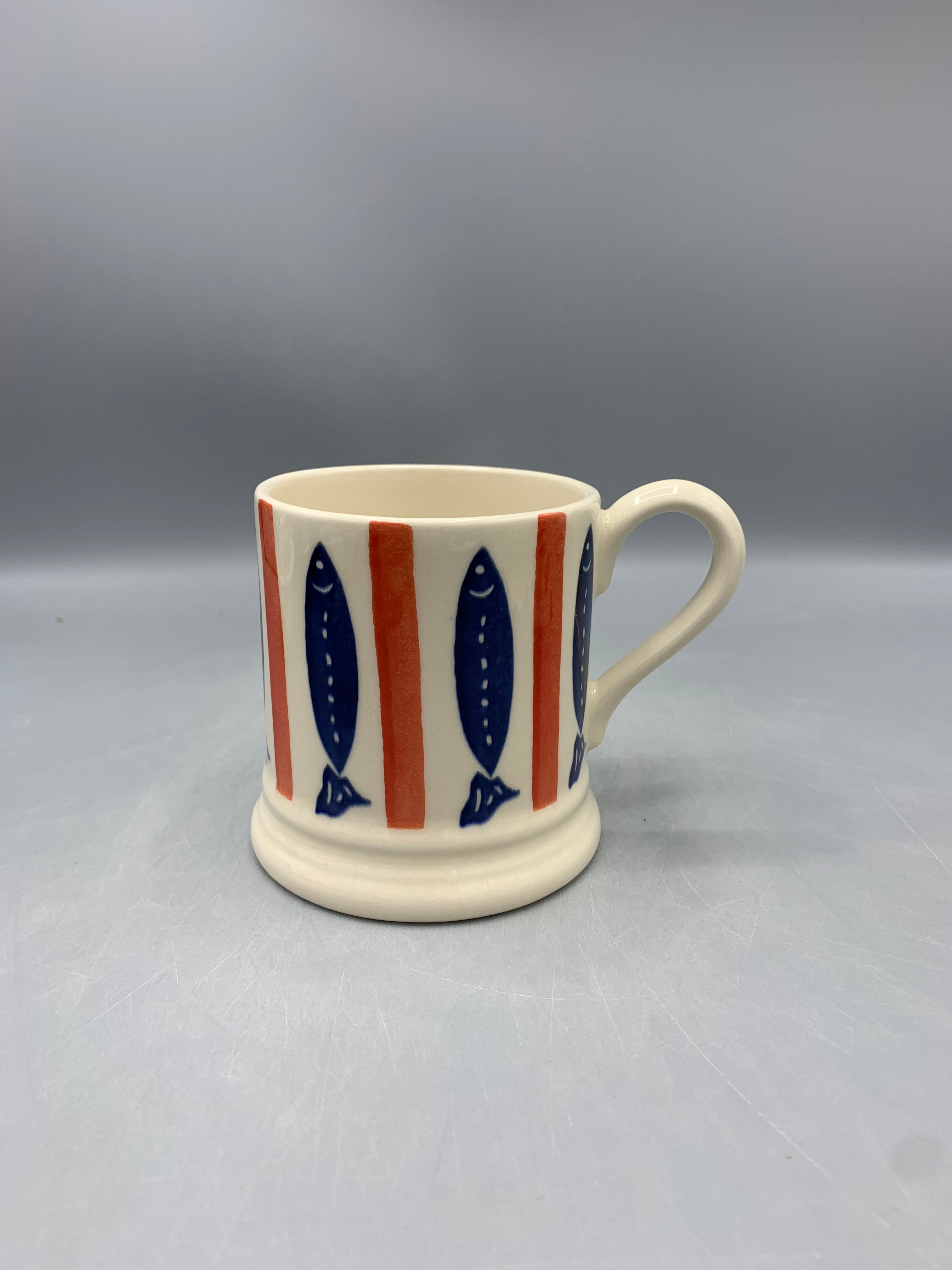 1/2 Pint Mug Seafood Stripe