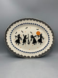 Small Oval Platter Dancing Witches