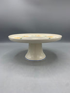 Small Cake Stand Windblown Daffodils