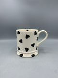 1 Pint Mug Black Hearts
