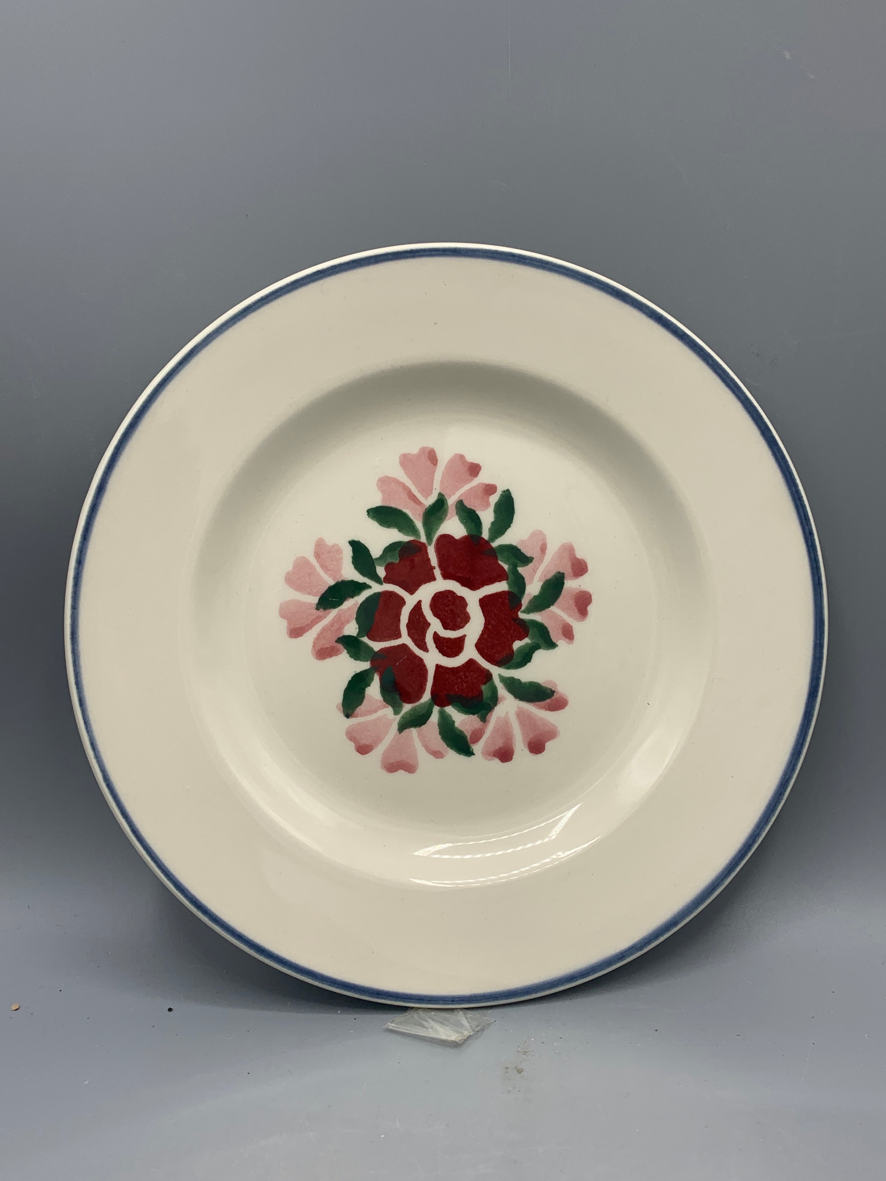 6 1/2 Inch plate Antique Roses