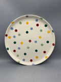 Flat Serving Plate Polka Dot