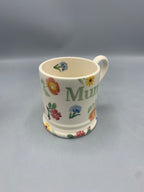 1/2 Pint Mug Poppies & Pinks MUM