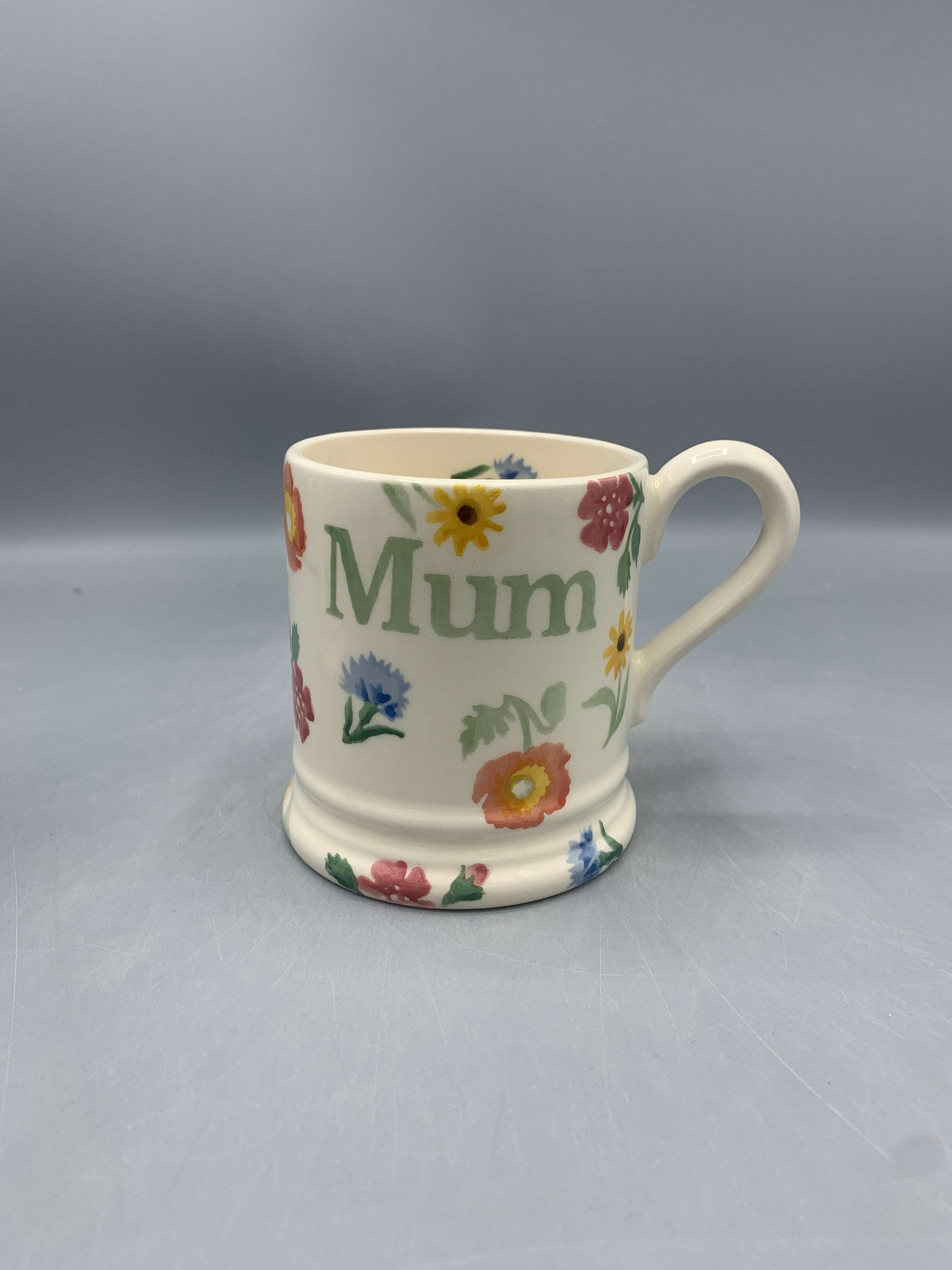 1/2 Pint Mug Poppies & Pinks MUM