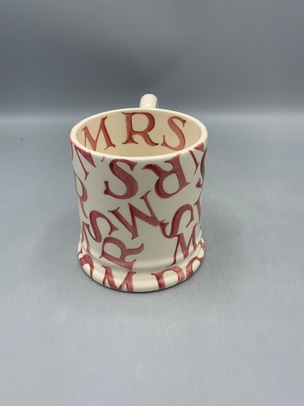 1/2 Pint Mug M.R.S Pink