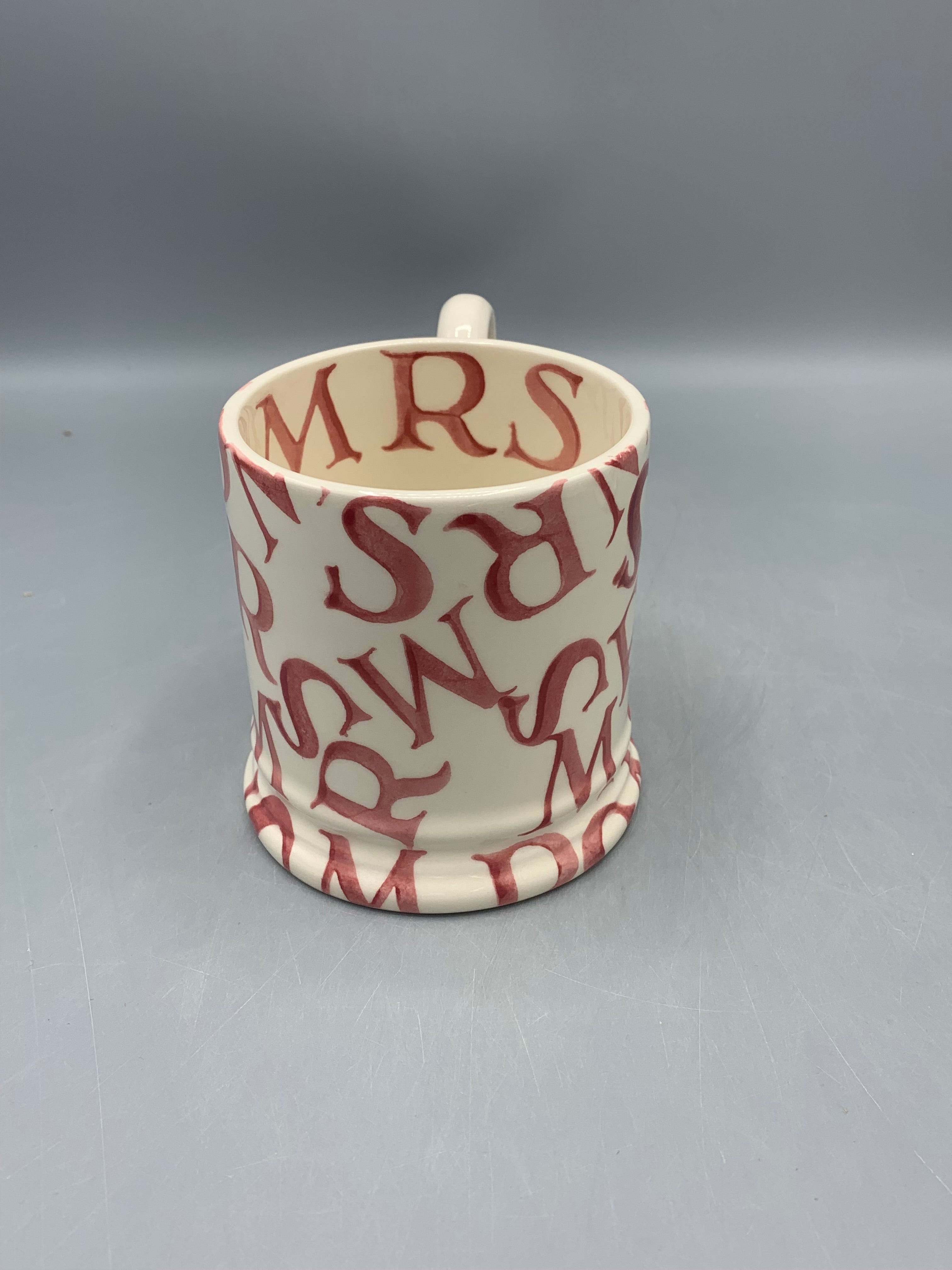 1/2 Pint Mug M.R.S Pink