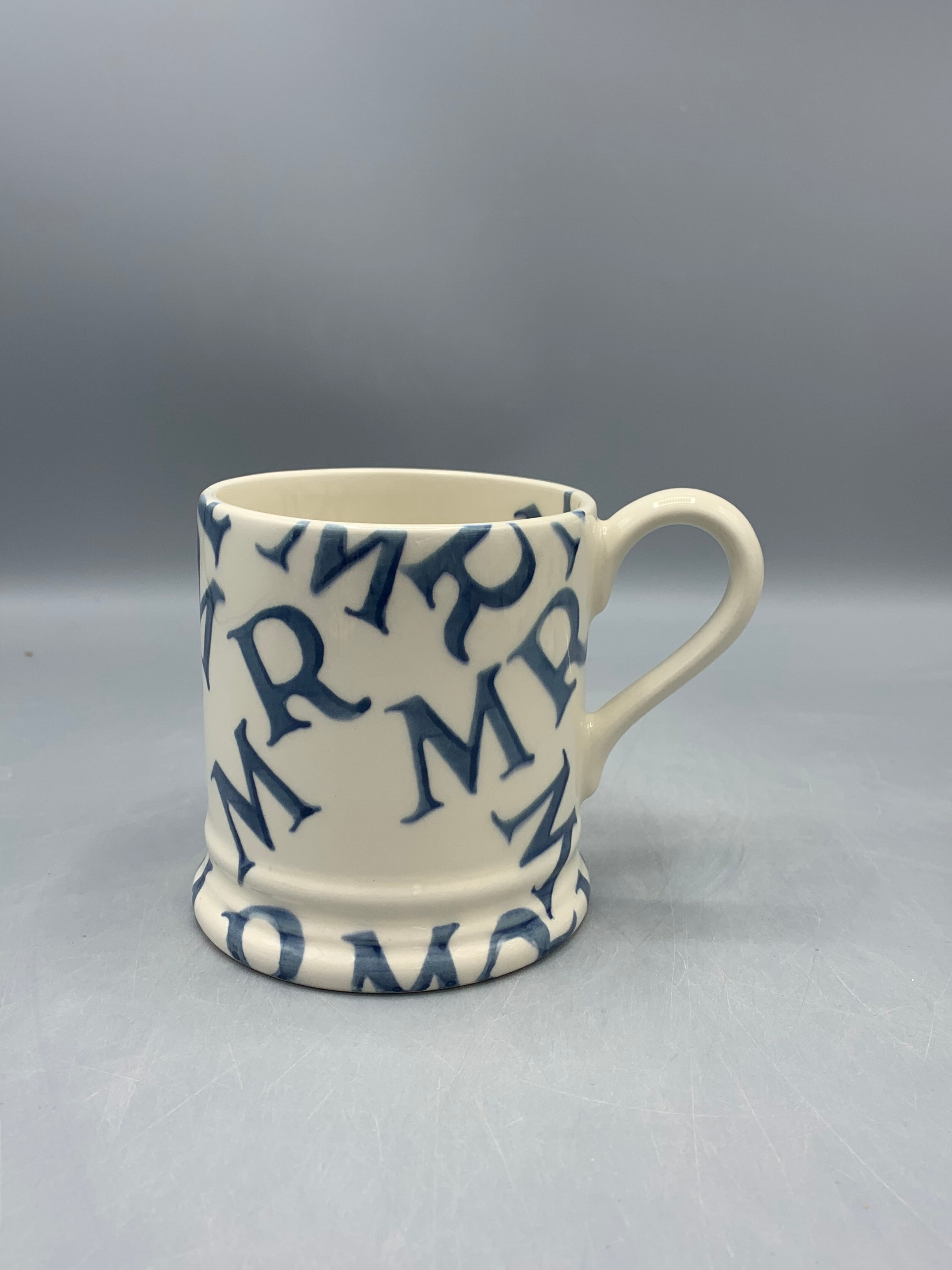 1/2 Pint Mug M.R Blue