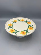 Small Cake Stand Windblown Daffodils