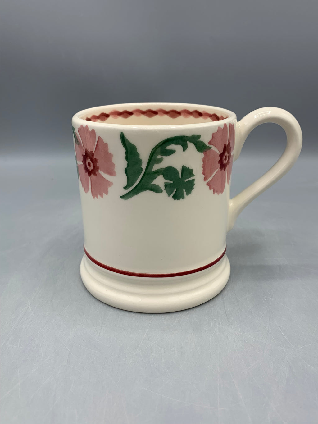 1/2 Pint Mug Pink Carnation