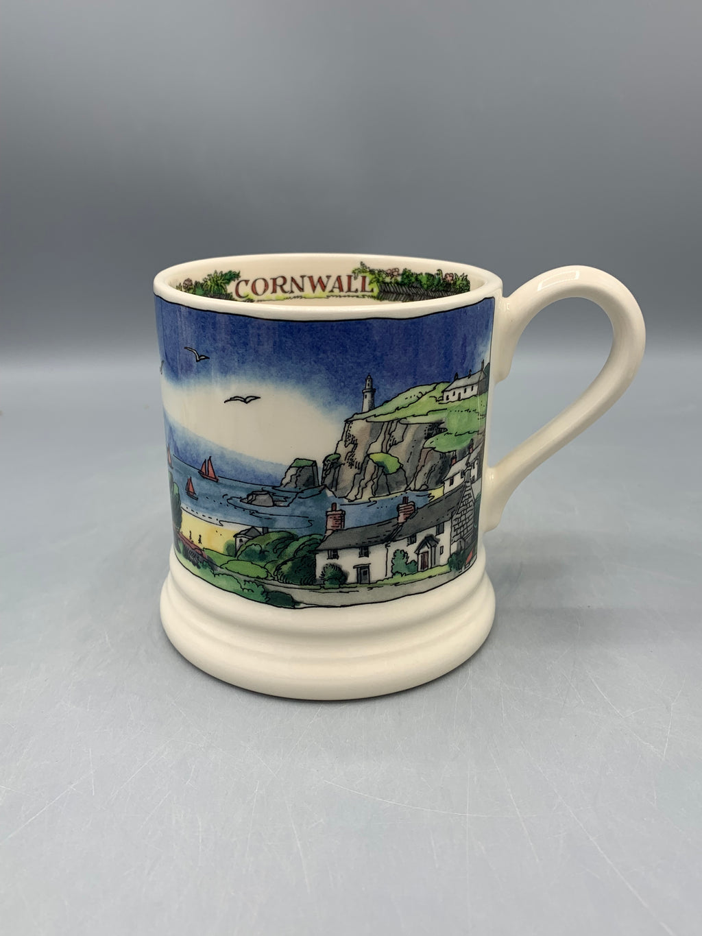1/2 Pint Mug Cornwall, Cornish Beaches B Keus
