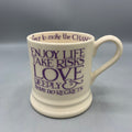 1/2 Pint Mug Purple Toast Bowelbabe Cancer Research B Keus