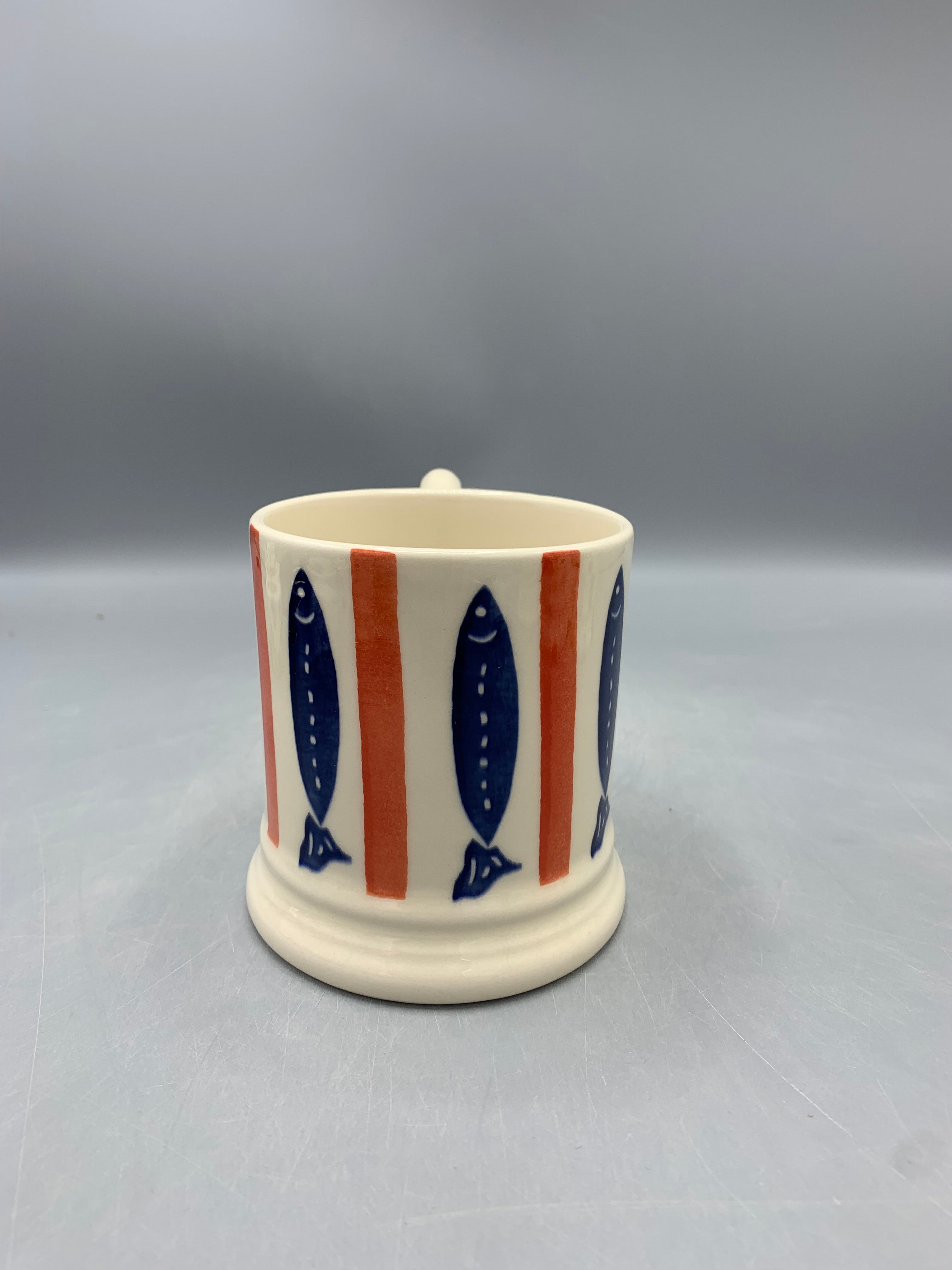 1/2 Pint Mug Seafood Stripe