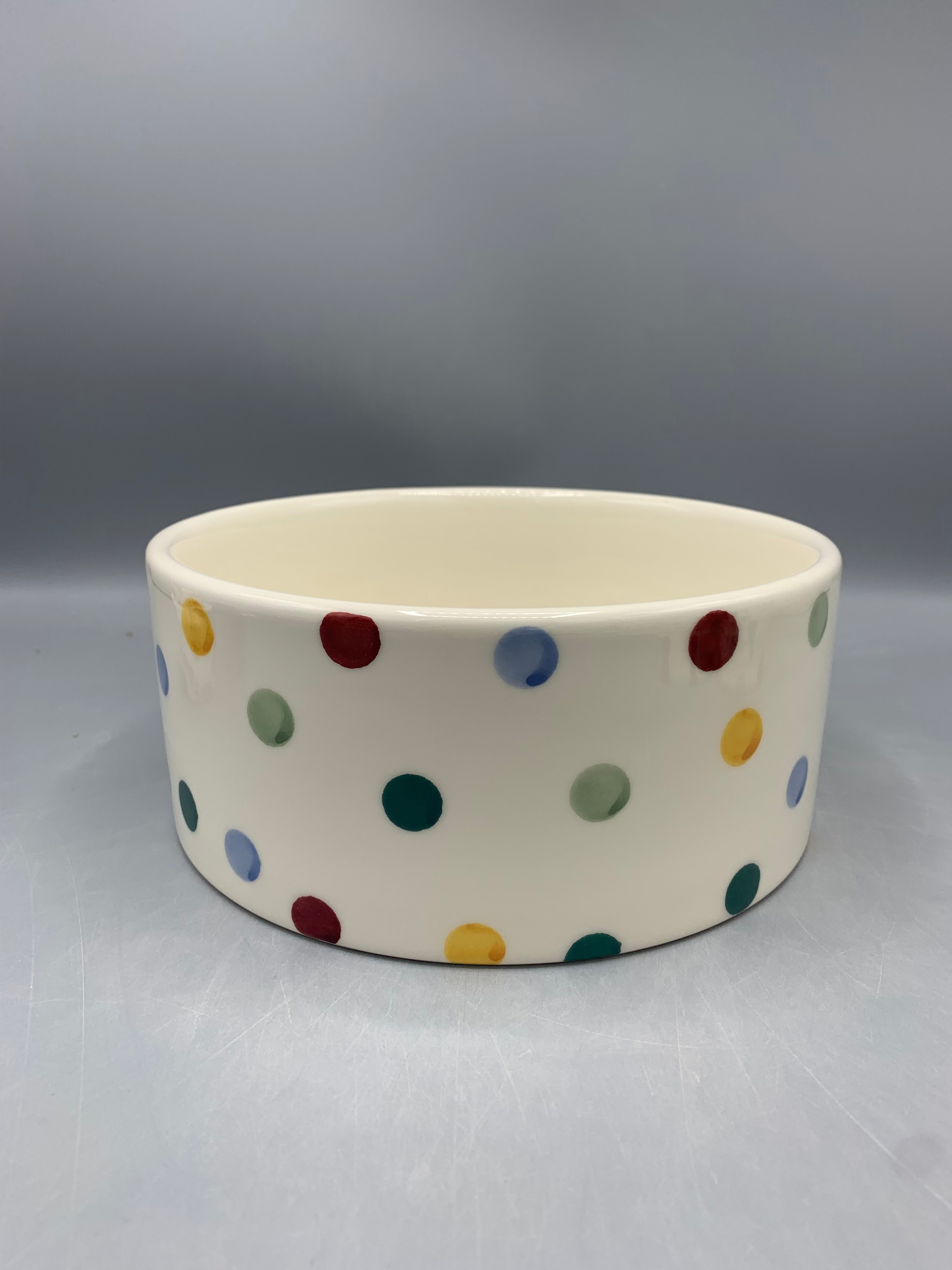 Large Pet Bowl Polka Dot