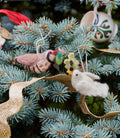 Felt Decoration Set Of 2 Partridge & Dove