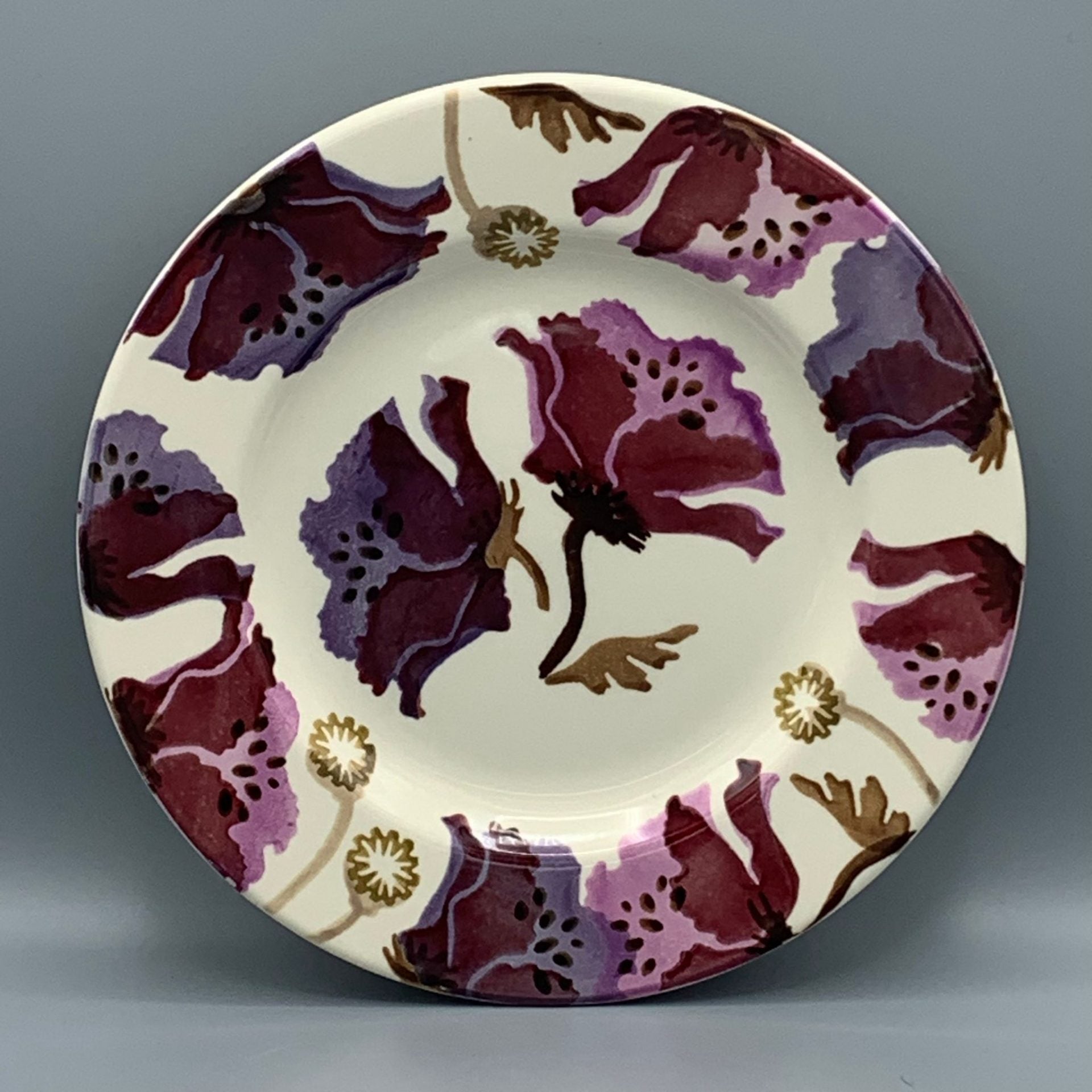 8 1/2 Inch Plate Purple Poppy B Choice