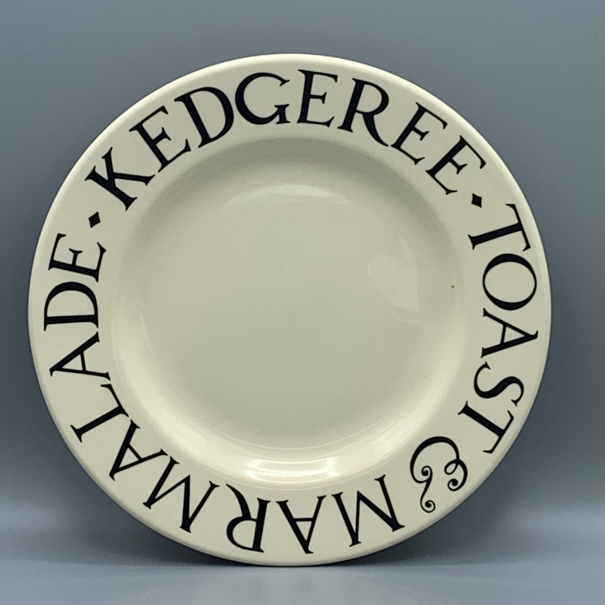 8 1/2 Inch Plate Black Toast