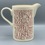 Tall Straight Jug Pink Toast &amp; Marmalade B Choice