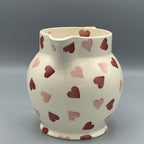 1 1/2 pint jug Pink Hearts